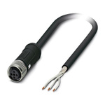 Phoenix Contact Female 3 way M12 to Sensor Actuator Cable, 2m