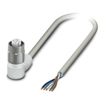 Phoenix Contact Right Angle Female 5 way M12 to Sensor Actuator Cable, 10m