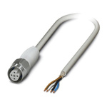 Phoenix Contact Female 4 way M12 to Sensor Actuator Cable, 10m