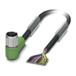 Phoenix Contact Female 17 way M12 to Sensor Actuator Cable, 10m