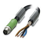 Phoenix Contact Male 4 way M12 to Sensor Actuator Cable, 5m