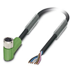 Phoenix Contact Female 6 way M8 to 6 way Unterminated Sensor Actuator Cable, 1.5m
