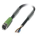Phoenix Contact Female 4 way M8 to 4 way Unterminated Sensor Actuator Cable, 1.5m