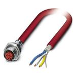Phoenix Contact 4 way M12 to 4 way M12 Sensor Actuator Cable, 500mm
