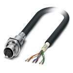 Phoenix Contact 6 way M12 to 6 way M12 Sensor Actuator Cable, 500mm