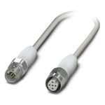 Phoenix Contact Male 5 way M12 to Female 5 way M12 Sensor Actuator Cable, 1.5m