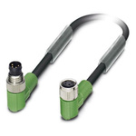 Phoenix Contact Male 4 way M8 to Female 4 way M8 Sensor Actuator Cable, 3m