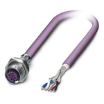 Phoenix Contact 5 way M12 to 5 way Unterminated Bus Cable, 1m