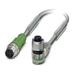 Phoenix Contact Male 5 way M12 to Female 5 way M12 Sensor Actuator Cable, 300mm