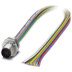 Phoenix Contact 17 way M12 to Sensor Actuator Cable, 500mm