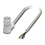 Phoenix Contact Female 4 way M12 to Sensor Actuator Cable, 1.5m