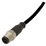 Harting Straight Female 4 way M12 to Straight Male 4 way M12 Sensor Actuator Cable, 10m