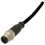 Harting Straight Female 4 way M12 to Straight Male 4 way M12 Sensor Actuator Cable, 5m