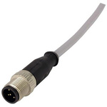 Harting Straight Female 5 way M12 to Straight Male 5 way M12 Sensor Actuator Cable, 1m