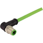HARTING Right Angle Male 4 way M12 to Unterminated Sensor Actuator Cable, 1m