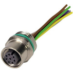 Harting Straight Female 12 way M12 to Unterminated Sensor Actuator Cable, 0.5m