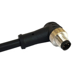 Bulgin Right Angle Male 4 way M8 to Unterminated Sensor Actuator Cable, 1m