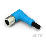 TE Connectivity Right Angle Female 4 way M8 to Unterminated Sensor Actuator Cable, 1m