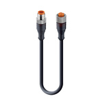 Lumberg Automation Straight Male 5 way M12 to Straight Female 5 way M12 Sensor Actuator Cable, 7.5m