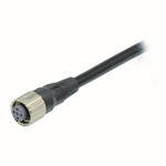 Omron 4 way M12 to Unterminated Sensor Actuator Cable, 5m