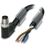 Phoenix Contact Right Angle Male M12 to Unterminated Sensor Actuator Cable, 5m