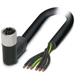 Phoenix Contact Right Angle Female M12 to Unterminated Sensor Actuator Cable, 3m