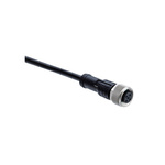 Amphenol Industrial Straight Female 4 way M12 to 4 way Unterminated Sensor Actuator Cable, 1m