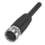 BALLUFF Straight Female M12 to Unterminated Sensor Actuator Cable, 20m