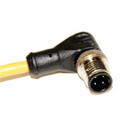 Mueller Electric Right Angle Male M12 to Unterminated Sensor Actuator Cable, 5m