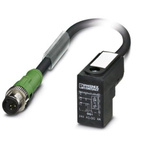 Phoenix Contact Straight Male M12 to Male DIN 43650 Form C Sensor Actuator Cable, 300mm