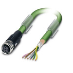 Phoenix Contact Straight Female M12 to Bus Cable, 15m