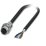 Phoenix Contact Straight Female M12 to Sensor Actuator Cable, 500mm