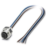 Phoenix Contact Straight Female M12 to Sensor Actuator Cable, 500mm