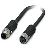 Phoenix Contact Straight Male M12 to Straight Female M12 Sensor Actuator Cable, 5m