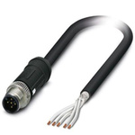 Phoenix Contact Straight Male M12 to Sensor Actuator Cable, 10m
