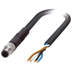 Phoenix Contact Straight Female 4 way M5 to Unterminated Sensor Actuator Cable, 10m