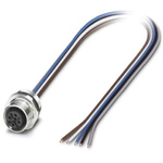 Phoenix Contact Straight Female 5 way M12 to Unterminated Sensor Actuator Cable, 5m