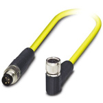 Phoenix Contact Right Angle Female 4 way M8 to Straight Male 4 way M8 Sensor Actuator Cable, 5m