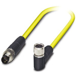 Phoenix Contact Straight Female 3 way M8 to Straight Male 3 way M8 Sensor Actuator Cable, 1.5m
