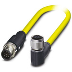 Phoenix Contact Female 8 way M12 to Straight Male 8 way M12 Sensor Actuator Cable, 1.5m