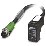 Phoenix Contact 3 way DIN 43650 Form C to Straight 3 way M12 Sensor Actuator Cable, 1.5m
