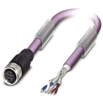 Phoenix Contact Female 5 way M12 to Unterminated Bus Cable, 5m