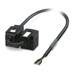 Phoenix Contact Straight Female 4 way DIN 43650 Form A x 2 to Unterminated Sensor Actuator Cable, 5m