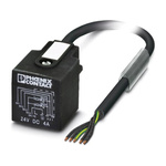 Phoenix Contact Straight Male 5 way DIN 43650 Form A to Unterminated Sensor Actuator Cable, 1.5m