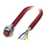 Phoenix Contact Female 4 way M12 to Sensor Actuator Cable, 5m