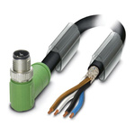 Phoenix Contact Male 4 way M12 to Unterminated Sensor Actuator Cable, 5m
