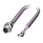Phoenix Contact Male 5 way M12 to Bus Cable, 1m