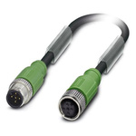 Phoenix Contact Male 5 way M12 to Female 5 way M12 Sensor Actuator Cable, 600mm