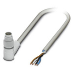 Phoenix Contact Male 4 way M8 to 4 way Unterminated Sensor Actuator Cable, 3m