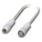 Phoenix Contact Male 5 way M12 to Female 5 way M12 Sensor Actuator Cable, 1.5m